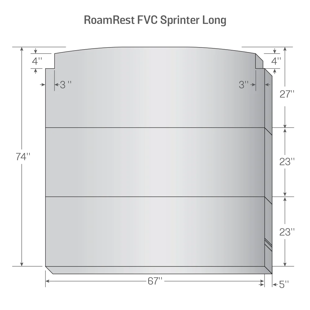 RoamRest Flatline Van Co. Foldable Van Mattress – Compatible Replacement - Image 16