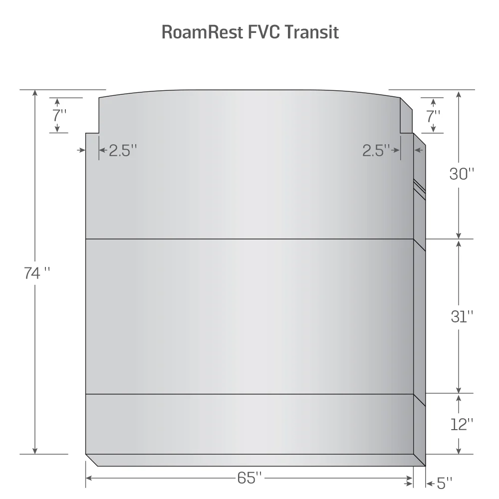 RoamRest Flatline Van Co. Foldable Van Mattress – Compatible Replacement - Image 18